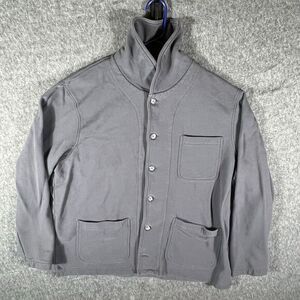 Untuckit Jacket Mens Size 2XL Cardigan Sweater Long Sleeves‎ Gray